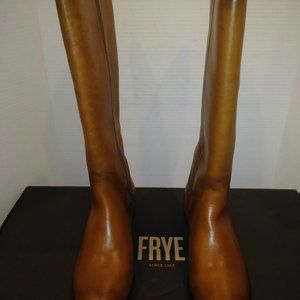 FRYE women's "new" size 7  cognac leather knee high boots.
